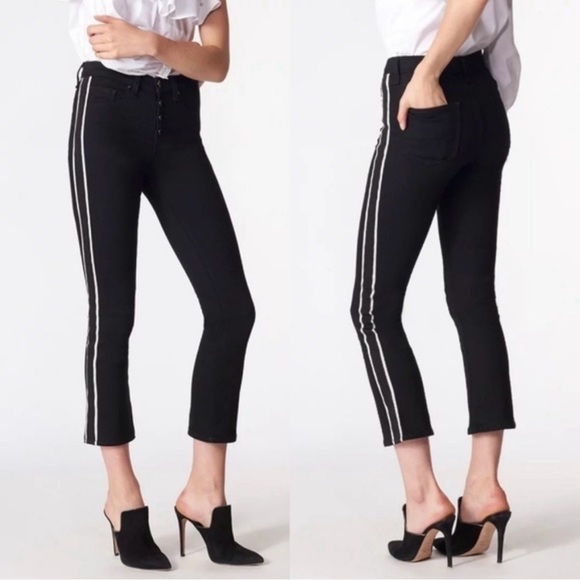Veronica Beard Carolyn Black Tuxedo Stripe
Black Jeans - Picture 1 of 11
